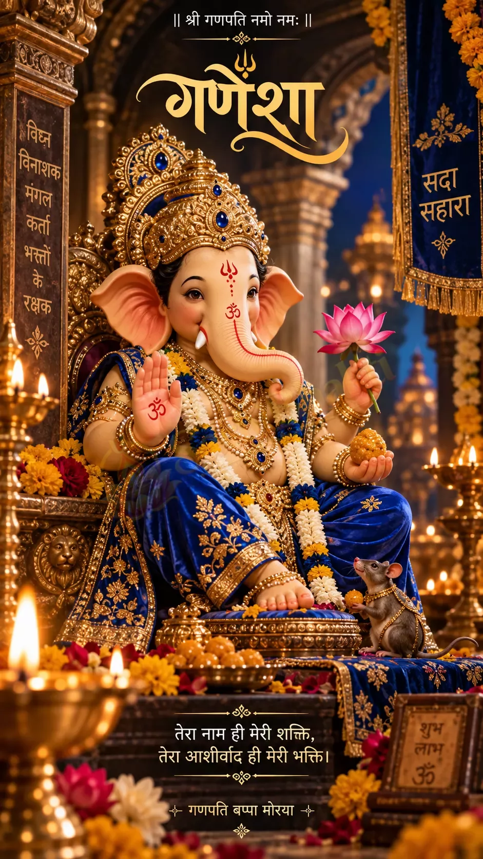 🐀 गणेश जी भक्ति स्टेटस
